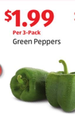 Aldi Green peppers offer