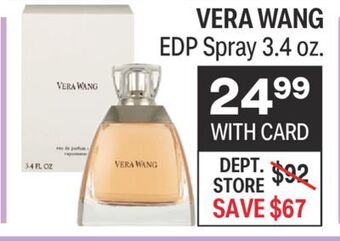 CVS Vera wang edp spray 3.4 oz. offer