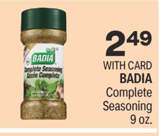 CVS Badia complete seasoning 9 oz. offer