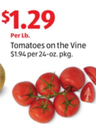Aldi Tomatoes on the vine offer