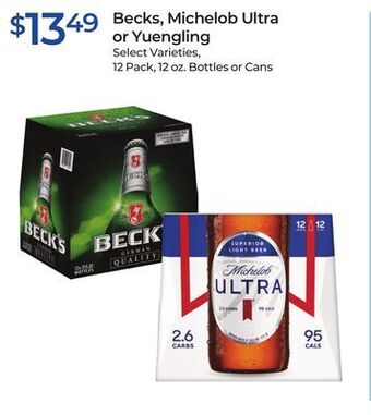 Rite Aid Becks, michelob ultra or yuengling offer