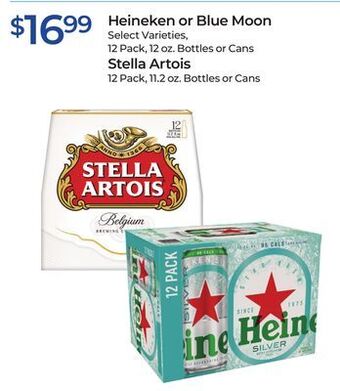 Rite Aid Heineken or blue moon, stella artois offer