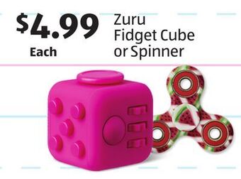 Aldi Zuru fidget cube or spinner offer