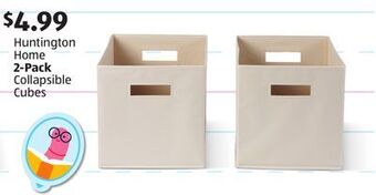 Aldi Huntington home 2-pack collapsible cubes offer