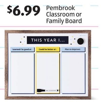 Aldi Pembrook classroom or family board offer