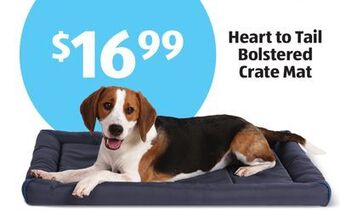 Aldi Heart to tail bolstered crate mat offer