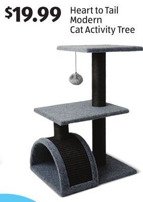 Aldi Heart to tail modern cat activity tree offer