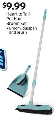 Aldi Heart to tail pet hair broom set offer