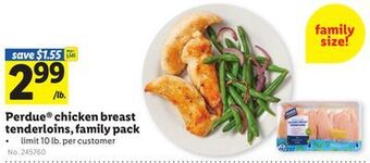 Lidl Perdue® chicken breast tenderloins, family pack offer