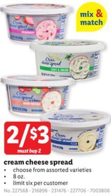 Lidl Cream cheese spread offer