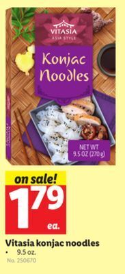 Lidl Vitasia konjac noodles offer