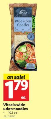 Lidl Vitasia wide udon noodles offer