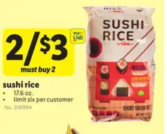 Lidl Sushi rice offer