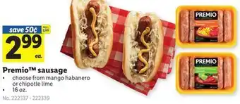 Lidl Premio™ sausage offer