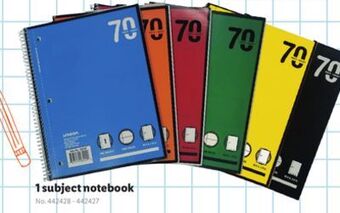 Lidl 1 subject notebook offer