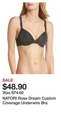 Nordstrom Natori rose dream custom coverage underwire bra offer
