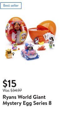 Walmart Ryans world giant mystery egg series 8 offer