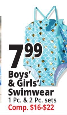 Ocean State Job Lot Boys' & girls' swimwear offer