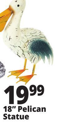 Ocean State Job Lot 18 pelican statue offer