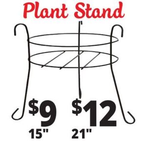 Ocean State Job Lot Black plant stand, 15 offer