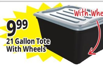 Ocean State Job Lot Gracious living tote with lid, 21 gal offer