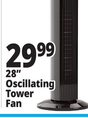 Ocean State Job Lot 28 oscillating tower fan offer