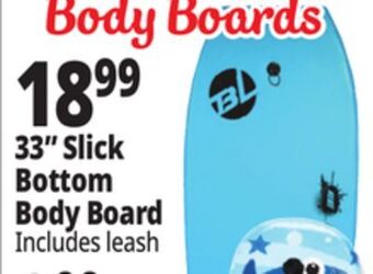Ocean State Job Lot Big lizard 33 pro series hard slick bodyboard offer