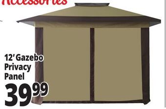 Ocean State Job Lot Gazebo privacy single panel with center zipper, 12' offer