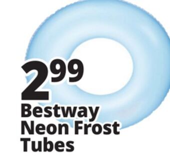Ocean State Job Lot Bestway h2ogo! inflatable frosted neon swim ring offer