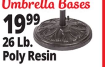 Ocean State Job Lot Polyresin umbrella base, 26 lbs offer