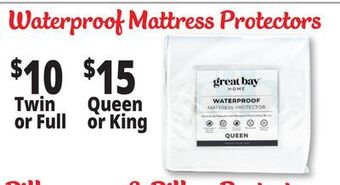 Ocean State Job Lot Waterproof mattress protectors offer