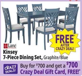Ocean State Job Lot Kinsey 7-piece dining set offer