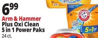 Ocean State Job Lot Arm & hammer plus oxiclean 5-in-1 fresh scent power paks, 24 count offer