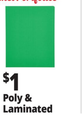 Ocean State Job Lot Poly & laminated offer