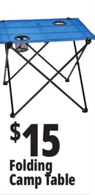 Ocean State Job Lot Folding camp table offer