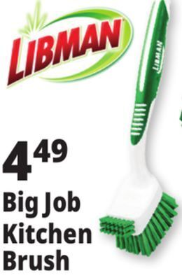 Ocean State Job Lot Libman big job kitchen brush offer