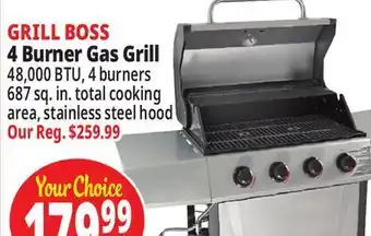 Ocean State Job Lot 4 burner gas grill offer