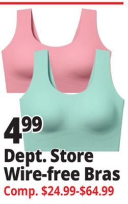 Ocean State Job Lot Dept. store wire-free bras offer