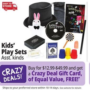 Ocean State Job Lot Play sets offer