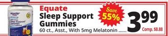 Ocean State Job Lot Equate sleep support gummies offer