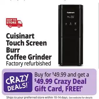 Ocean State Job Lot Cuisinart touchscreen burr coffee grinder (factory refurbished) offer