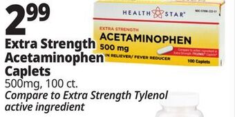 Ocean State Job Lot Health star 500 mg acetaminophen pain reliever, 100 caplets offer