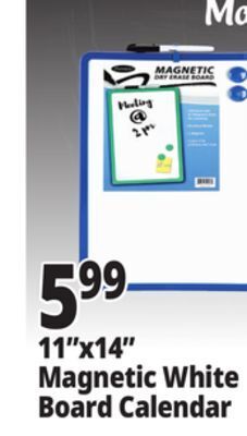 Ocean State Job Lot Premiere magnetic dry erase board calendar, 14 offer