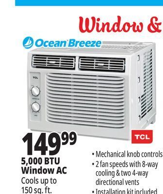 Ocean State Job Lot 5,000 btu window ac offer