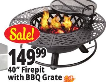Ocean State Job Lot 40 firepit with bbq grate offer