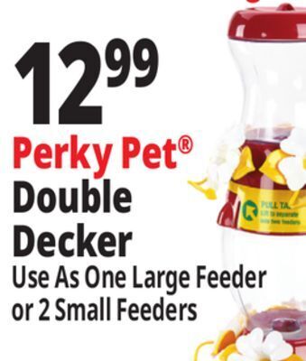 Ocean State Job Lot Perky-pet double decker hummingbird feeder offer