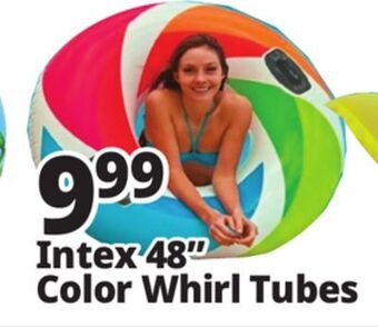 Ocean State Job Lot Intex 48 color whirl tubes offer