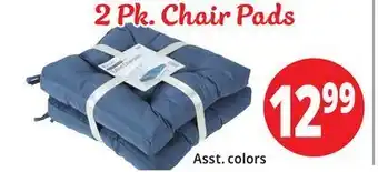 Ocean State Job Lot Ribbed chair pads, 2-pack, 16 x 16 offer
