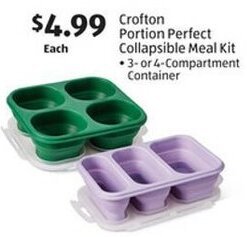 Aldi Crofton Portion Perfect Collapsible Meal Kit offer
