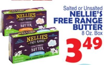 Bravo Supermarkets Nellie's free range butter offer